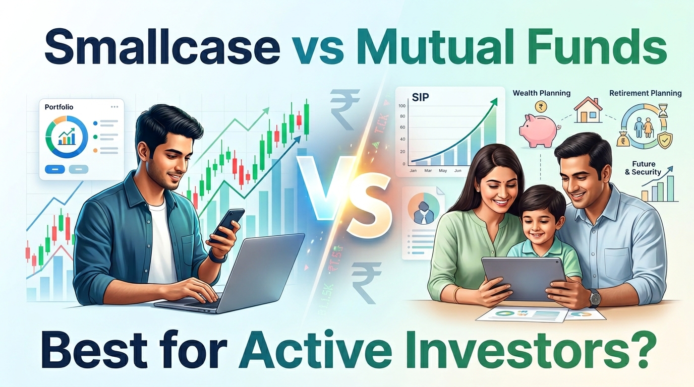 Smallcase vs mutual funds comparison for active investors in India